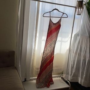 Beautiful Boho Long Sheer dress from staring at stars.